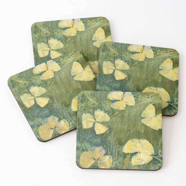Item preview, Oxalis Cyanotype Botanical Print | St. Patrick’s Day Art | Green Botanical Wall Art | Nature Inspired Plant Artwork designed and sold by NicoleGiger.Studio.