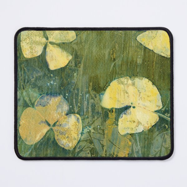 Item preview, Oxalis Cyanotype Botanical Print | St. Patrick’s Day Art | Green Botanical Wall Art | Nature Inspired Plant Artwork designed and sold by NicoleGiger.Studio.
