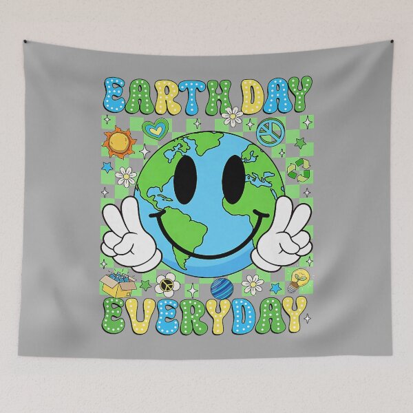 Item preview, Earth Day Everyday Funny Smile Face Earth Boys Kids Toddlers designed and sold by KathieFaugh.