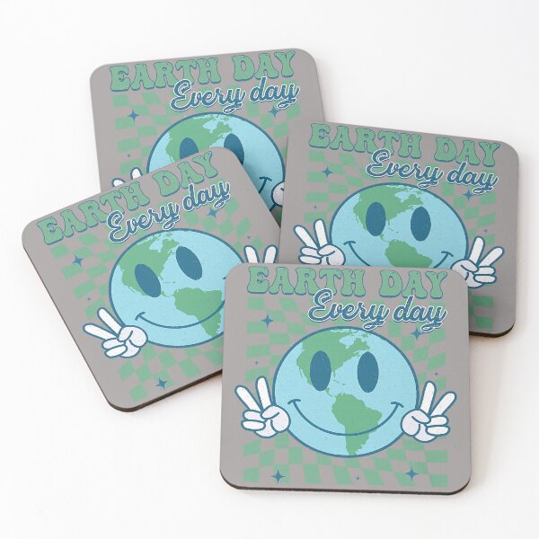 Item preview, Earth Day Everyday Smile Face Hippie Planet Anniversary designed and sold by KathieFaugh.