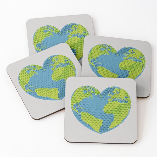 Item preview, Earth Day Love Heart World Globe designed and sold by TESTTES.