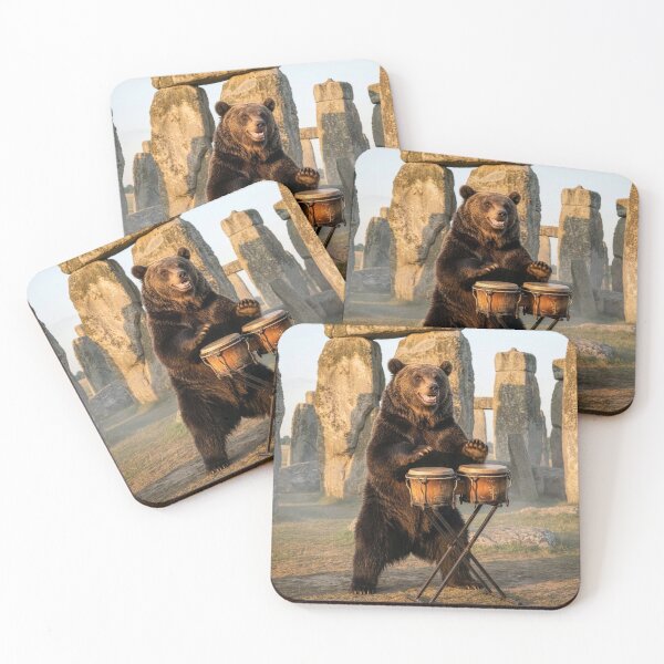 Item preview, Bear Uncorks a Concert at Stonehenge designed and sold by Tridentulus.