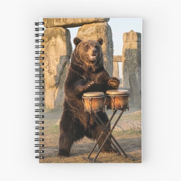 Item preview, Bear Uncorks a Concert at Stonehenge designed and sold by Tridentulus.