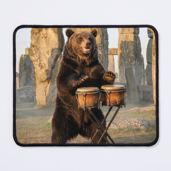 Item preview, Bear Uncorks a Concert at Stonehenge designed and sold by Tridentulus.