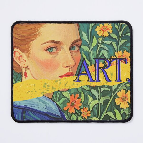 Item preview, Contemporary Collage Portrait with Sunflowers designed and sold by AOCollections.