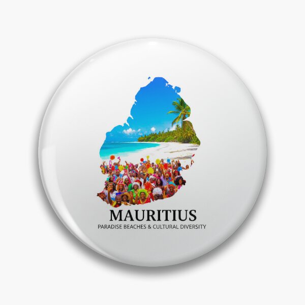 Item preview, Mauritius Map Art - Paradise Beaches & Vibrant Cultural Diversity Design designed and sold by AbulailArt.