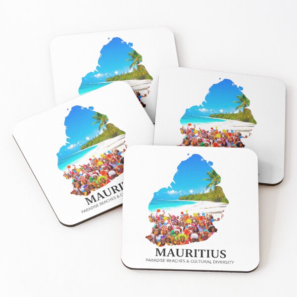 Item preview, Mauritius Map Art - Paradise Beaches & Vibrant Cultural Diversity Design designed and sold by AbulailArt.