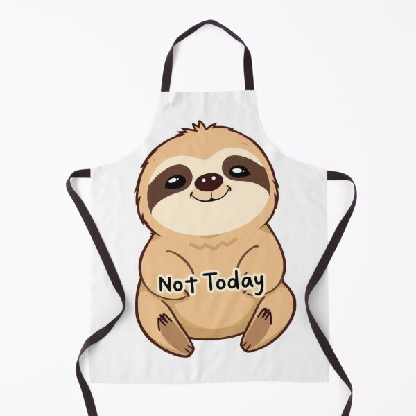 Item preview, Not Today Sloth Sticker – Funny Lazy Sloth Mood designed and sold by Femwealth.