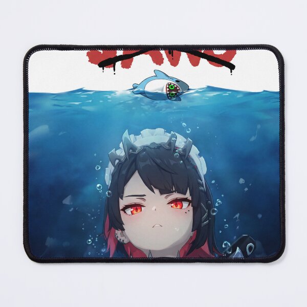 Item preview, Shark Maid Ellen Joe Jaws Style – Surfacing from Depths Crossover Art designed and sold by Senpaiwaves.