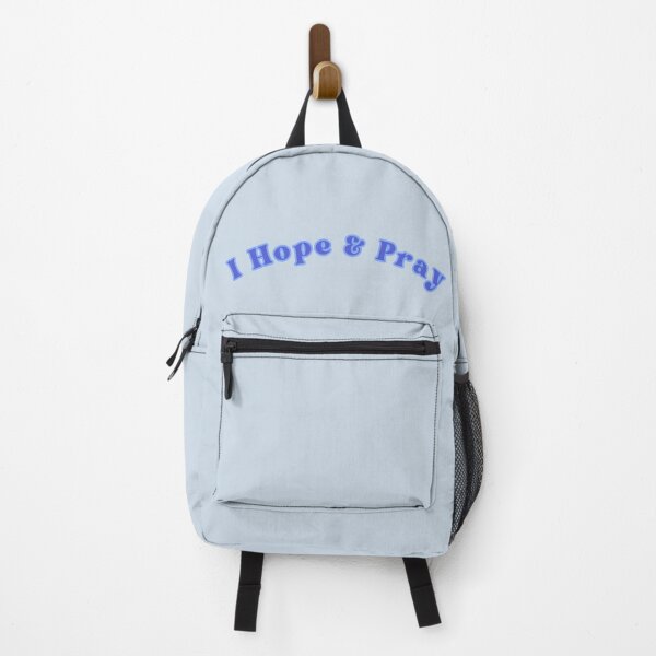 Item preview, I Hope & Pray Blue Text God Stickers Prints Posters Wall Art Magnet Home Coffee Cup Decoration TShirt Stationary Notebook Magnet Hat Kitchen Work School Office Redbubble Shop designed and sold by Saritas Boutique Shop.