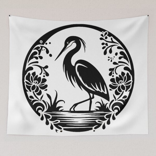 Item preview, Heron Symbol designed and sold by ViaARTfactory.