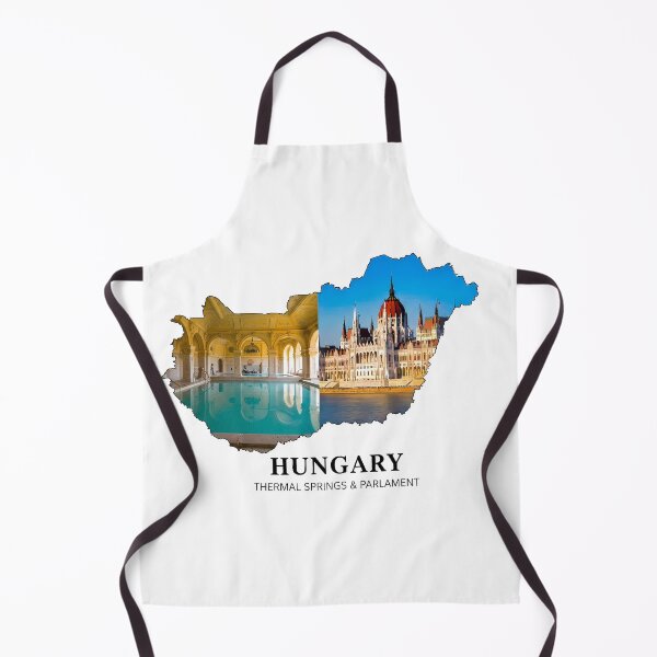 Item preview, Hungary Map Art - Grand Parliament Architecture & Thermal Springs Design designed and sold by AbulailArt.