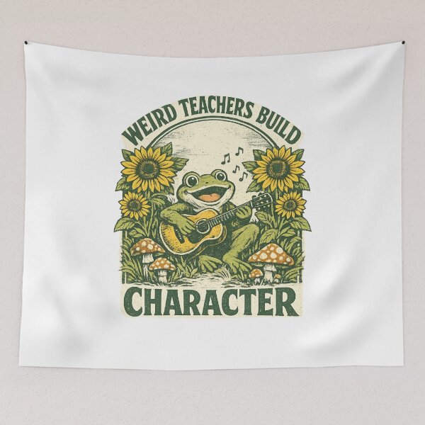Item preview, Weird Teachers Build Character, Frog Teacher designed and sold by faridman.