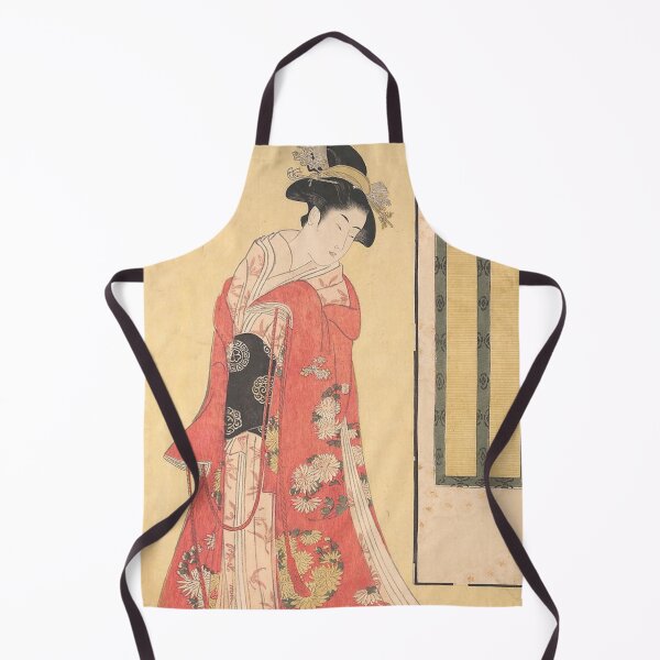 Item preview, A Young Woman with a Dog by Torii Kiyonaga designed and sold by AnimaliaStar.