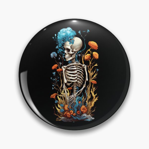 Item preview, Bones And Botany Gothic Skeleton Floral Art designed and sold by xuxqhpbmr34.