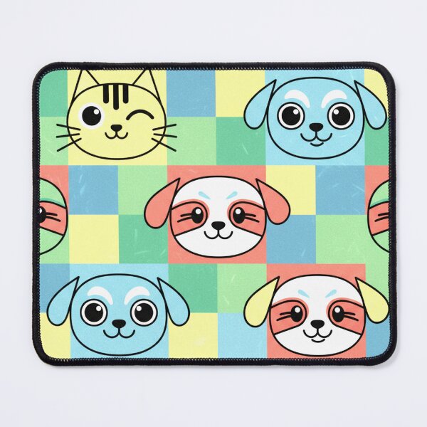 Item preview, A colorful pattern of cartoon animals designed and sold by Creative88Art.