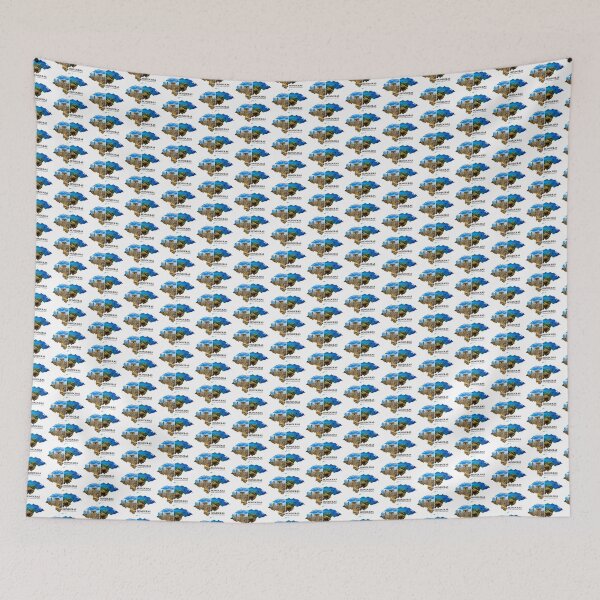 Item preview, Honduras Map Art - Ancient Mayan Ruins & Vibrant Coral Reefs Design designed and sold by AbulailArt.