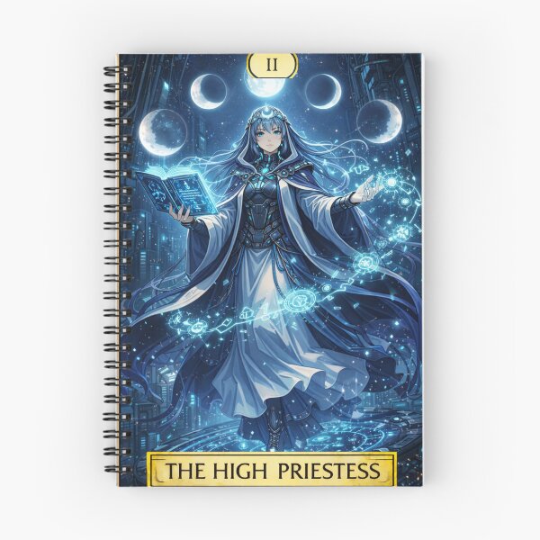Artikelvorschau, Tech’s Mechs Tarot – Die Hohepriesterin entworfen und verkauft von TechsTrinkets.