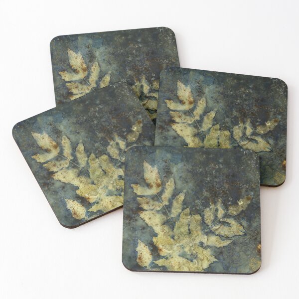 Item preview, Oregon Grape Mahonia Botanical Wet Cyanotype Print designed and sold by NicoleGiger.Studio.
