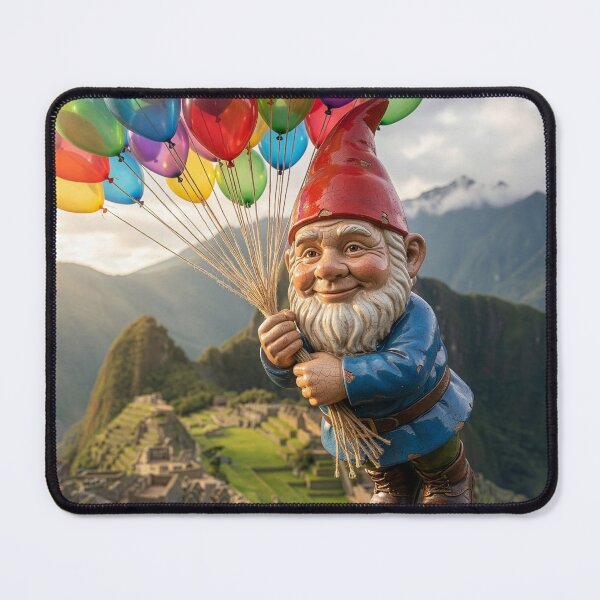 Item preview, Gnome Flies Over Machu Picchu designed and sold by Tridentulus.
