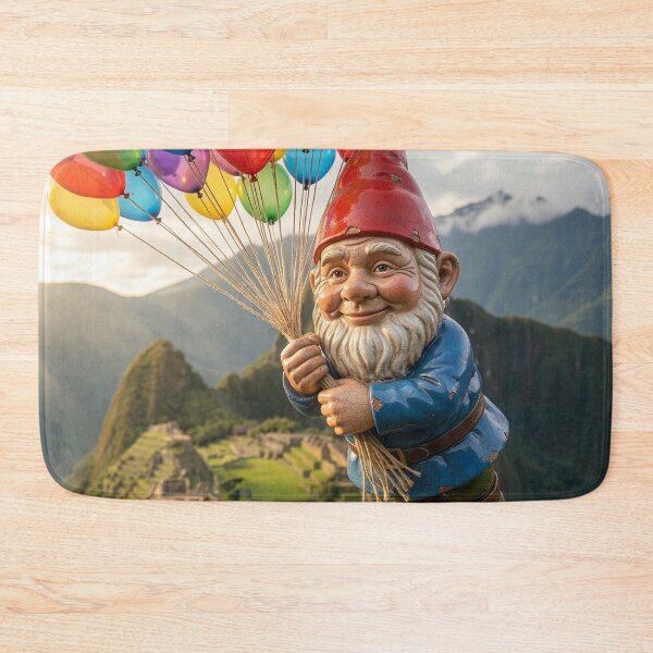 Item preview, Gnome Flies Over Machu Picchu designed and sold by Tridentulus.