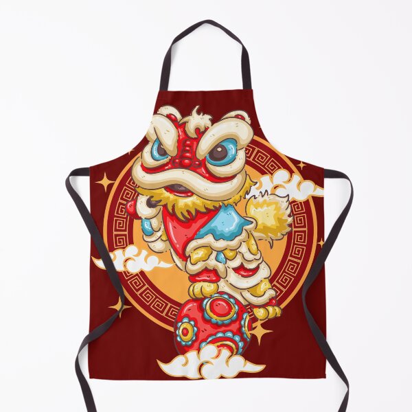 Item preview, Cute Chinese Lion Dance Illustration designed and sold by Snice18.