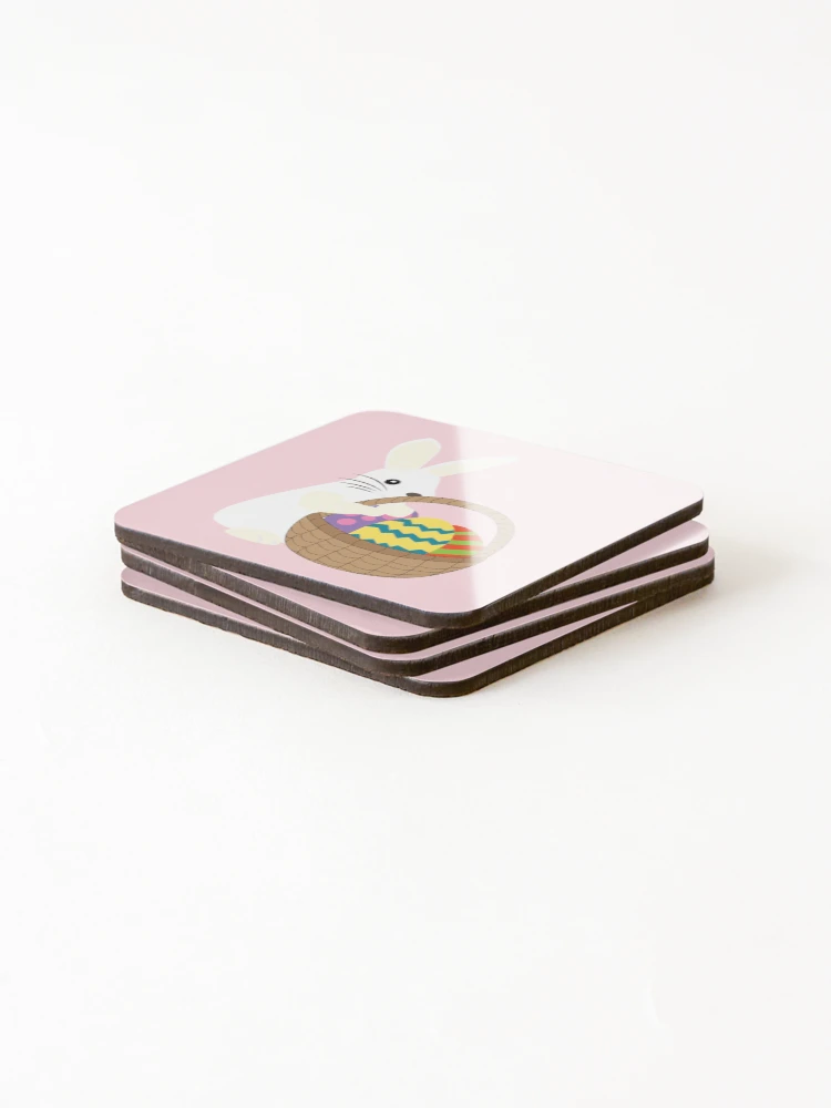 Thumbnail 4 of 5, Coasters (Set of 4), Easter Rabbit designed and sold by ROSE ANN BANILAR.