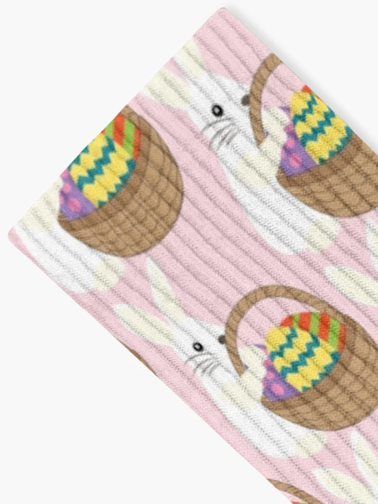 Thumbnail 2 of 5, Socks, Easter Rabbit designed and sold by ROSE ANN BANILAR.