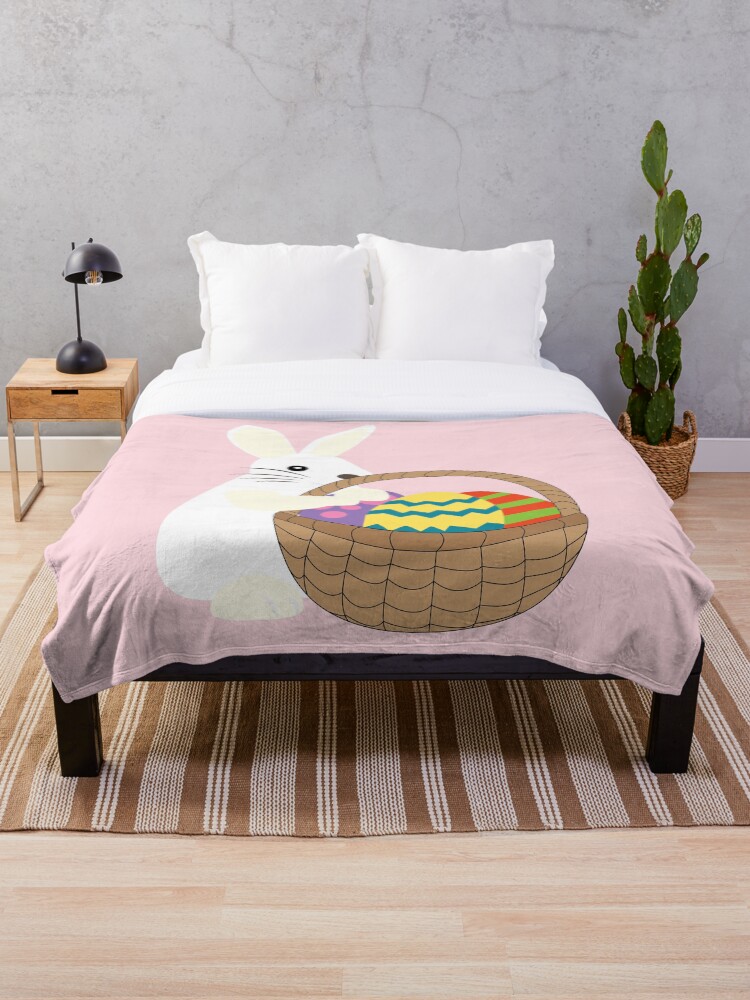 Thumbnail 1 of 6, Throw Blanket, Easter Rabbit designed and sold by rosemultimedia.
