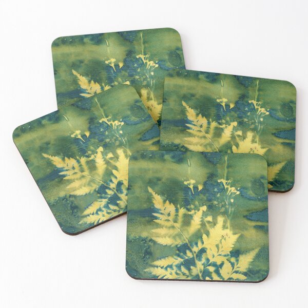 Item preview, Fern and Wax Flower Cyanotype Botanical Wall Art No.1 designed and sold by NicoleGiger.Studio.