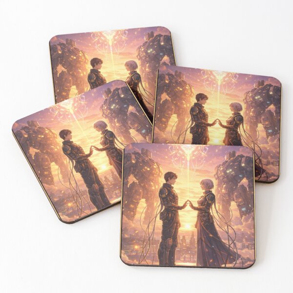 Item preview, Tech’s Mechs Tarot – The Lovers designed and sold by TechsTrinkets.