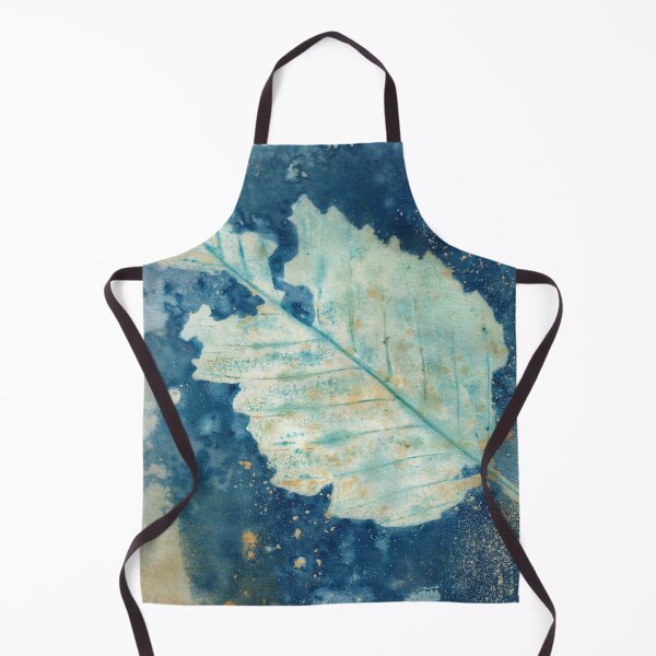 Item preview, Moon-Washed Leaves – Cyanotype + Mixed Media Gingko Leaf designed and sold by NicoleGiger.Studio.