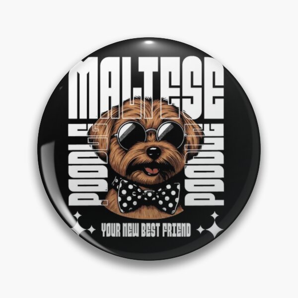 Item preview, Stylish Maltese Poodle Mix - Your New Best Friend Retro Art designed and sold by GenZFashion000.