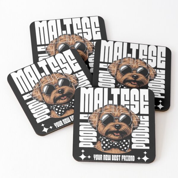 Item preview, Stylish Maltese Poodle Mix - Your New Best Friend Retro Art designed and sold by GenZFashion000.
