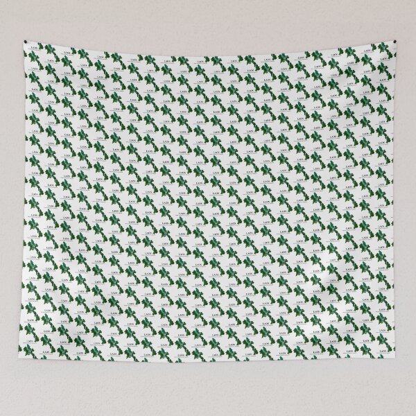 Item preview, Laos Map Art - Kuang Si Falls & Tropical Jungle Serenity Design designed and sold by AbulailArt.