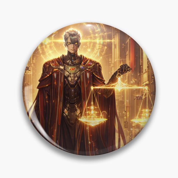Item preview, Tech’s Mechs Tarot – Justice designed and sold by TechsTrinkets.