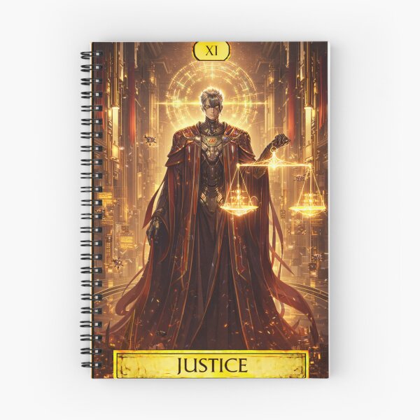 Artikelvorschau, Tech’s Mechs Tarot – Gerechtigkeit entworfen und verkauft von TechsTrinkets.