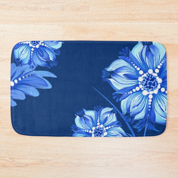 Item preview, Bouquet of blue flowers, Ukraine art, Petrykivka style, author's drawing designed and sold by Sunflower-7.