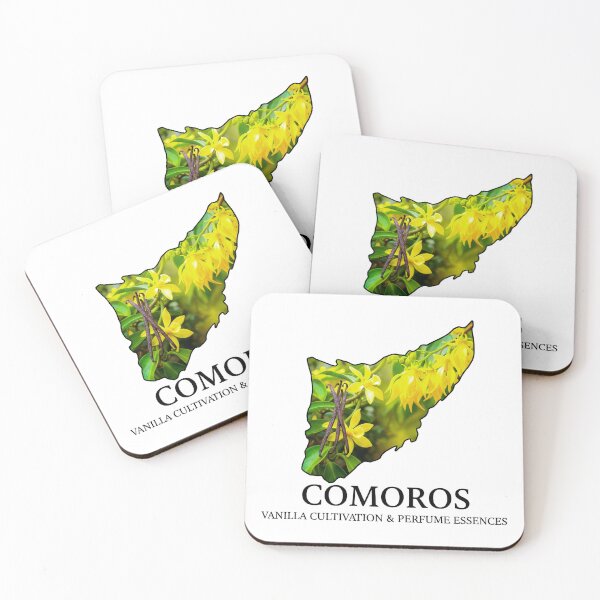 Item preview, Comoros Map Art - Vanilla Cultivation & Exotic Perfume Essences Design designed and sold by AbulailArt.