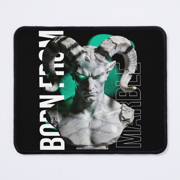 Item preview, Baphomet Marble Statue – Dark Occult Mythology Aesthetic designed and sold by Marble Void.