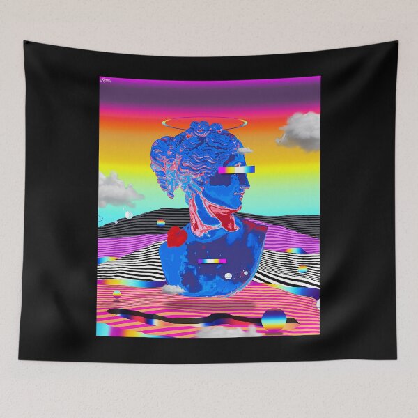 Item preview, Iridescent Glitched Greek Statue Vaporwave designed and sold by xuxqhpbmr34.