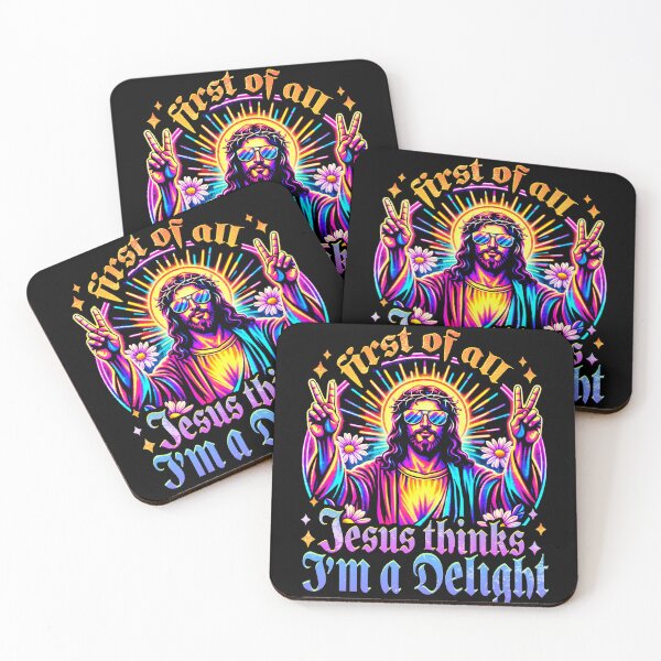 Item preview, Vintage Retro First of All Jesus Thinks I'm A Delight Funny designed and sold by Patchina.