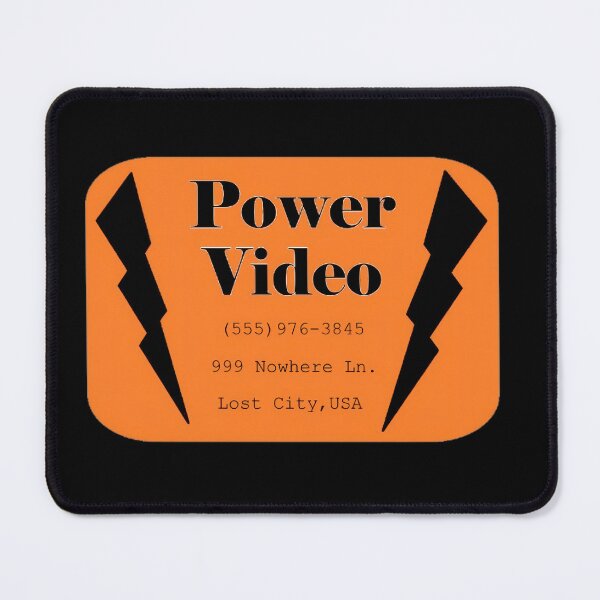 Item preview, Power Video with lightning bolts phone and address designed and sold by dragonmotor7.
