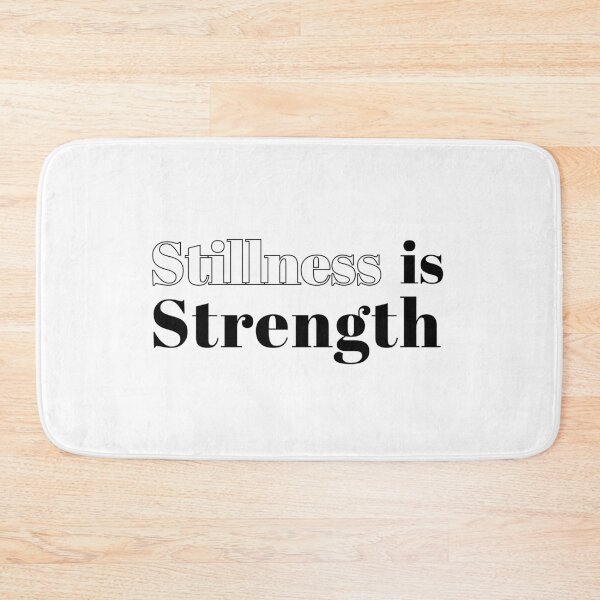 Item preview, Stillness Is Strength – Editorial Minimal Quote Art designed and sold by MadCatDesign77.