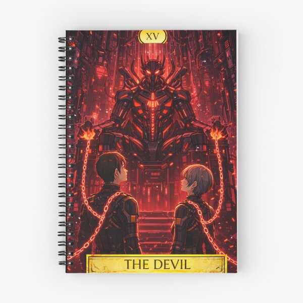 Artikelvorschau, Tech’s Mechs Tarot – Der Teufel entworfen und verkauft von TechsTrinkets.