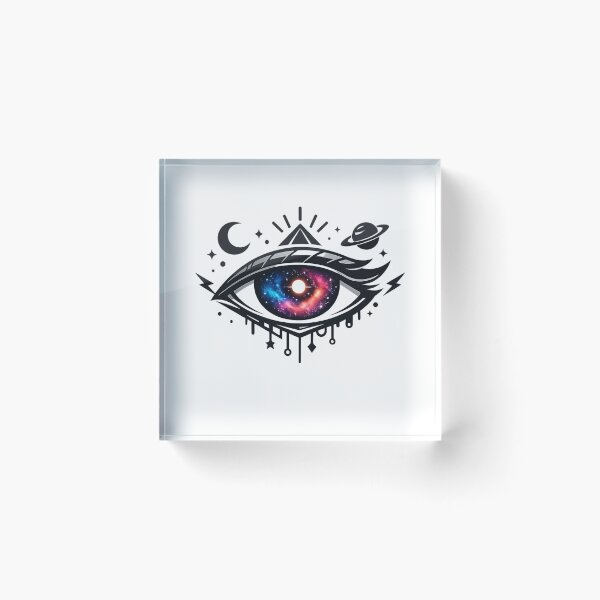 Item preview, Cosmic Eye Mystical Galaxy | Third Eye Universe Art | Celestial Eye Illustration designed and sold by Unsololugar.