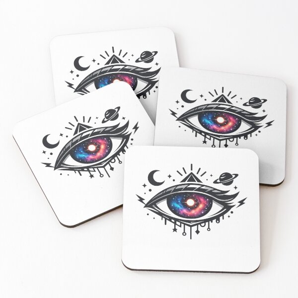 Item preview, Cosmic Eye Mystical Galaxy | Third Eye Universe Art | Celestial Eye Illustration designed and sold by Unsololugar.