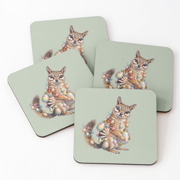 Item preview, Adorable Easter Numbat - Australian Wildlife Watercolor Art designed and sold by Wennebabs.