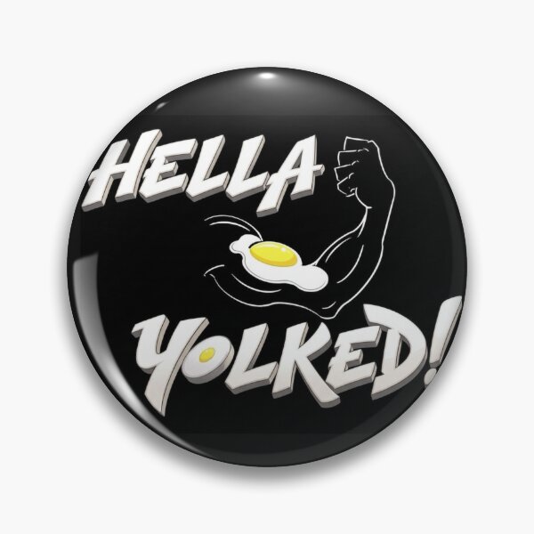 Item preview, Hella Yolked Funny Fitness Muscle Egg Pun designed and sold by KabronX.