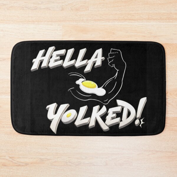 Item preview, Hella Yolked Funny Fitness Muscle Egg Pun designed and sold by KabronX.